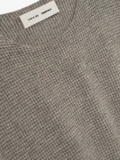 Waffle Crewneck Sweater