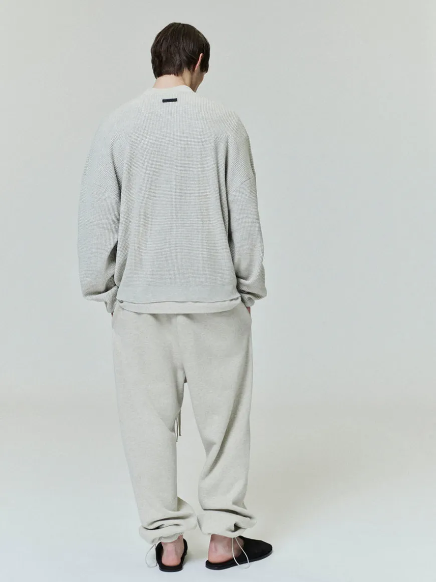 Waffle Crewneck Sweater