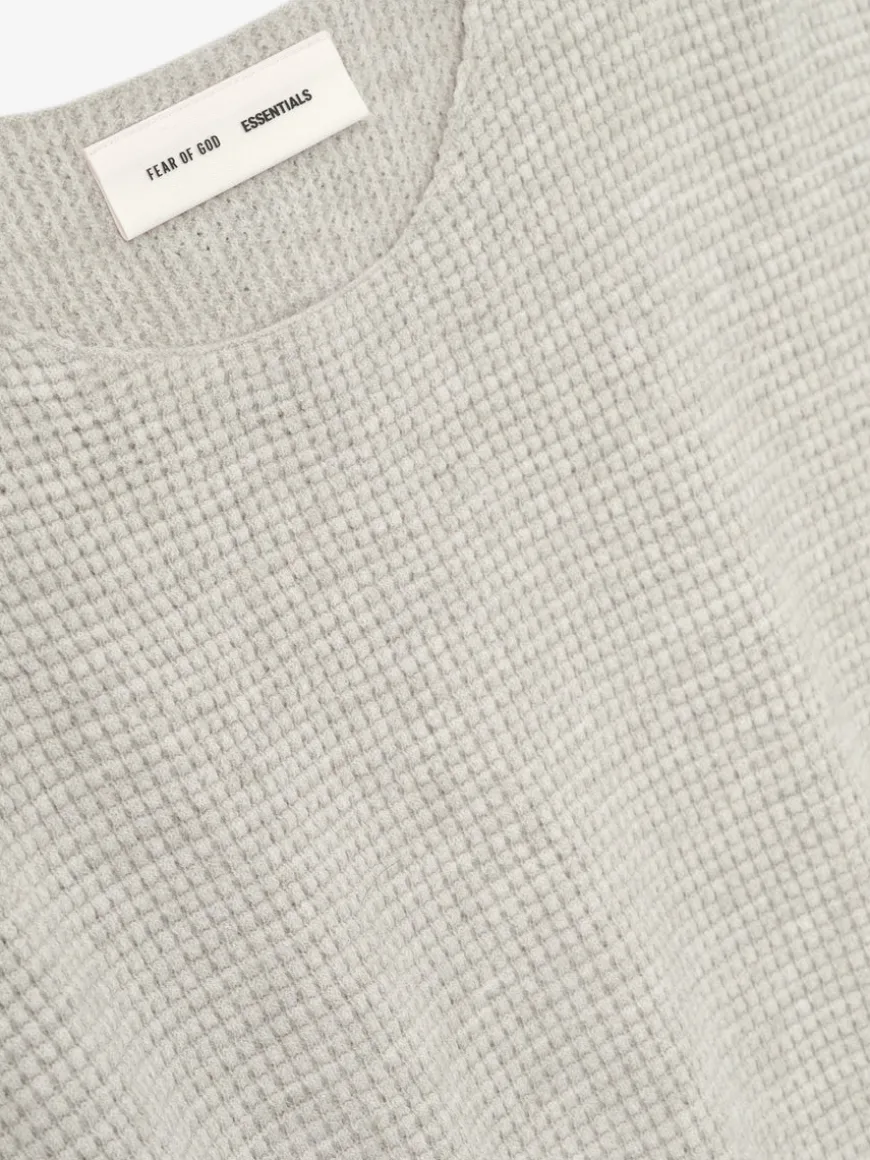 Waffle Crewneck Sweater
