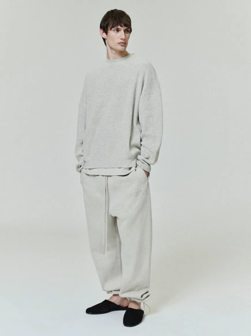 Waffle Crewneck Sweater