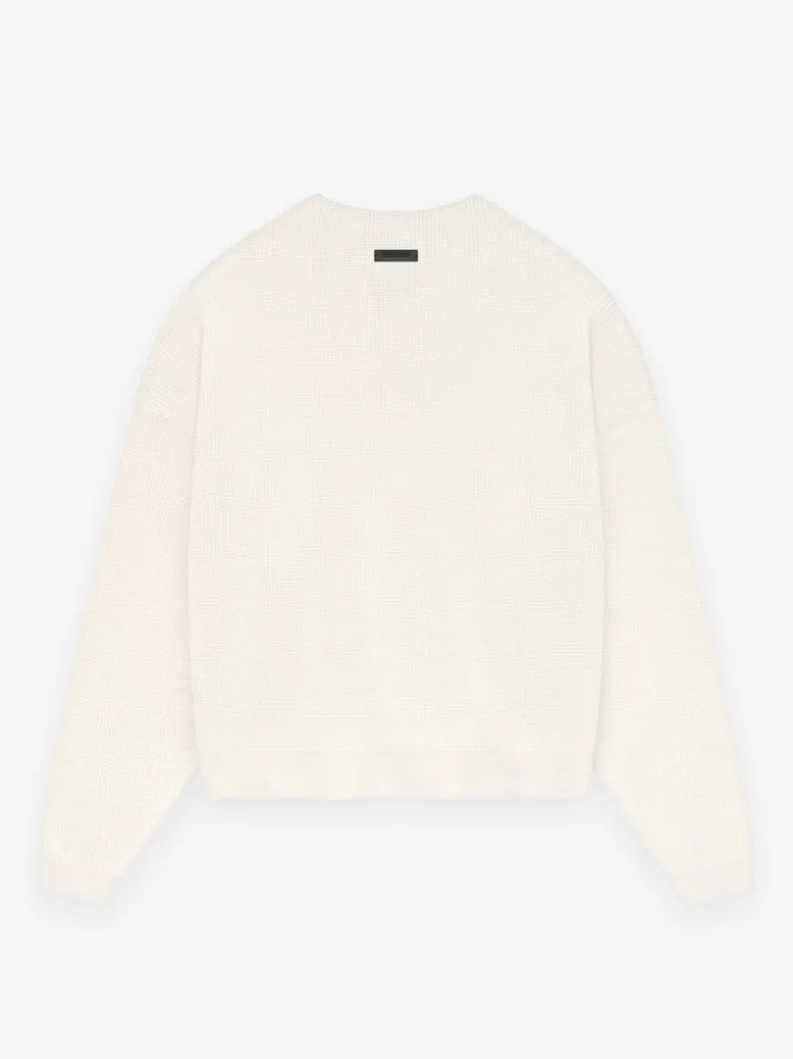 Waffle Crewneck Sweater