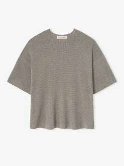 Waffle Short Sleeve Sweater