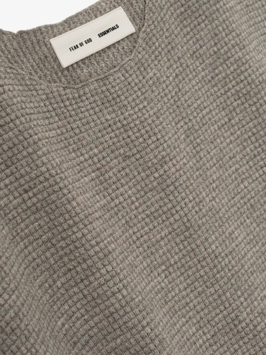 Waffle Short Sleeve Sweater