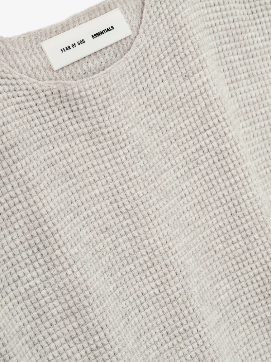 Waffle Short Sleeve Sweater