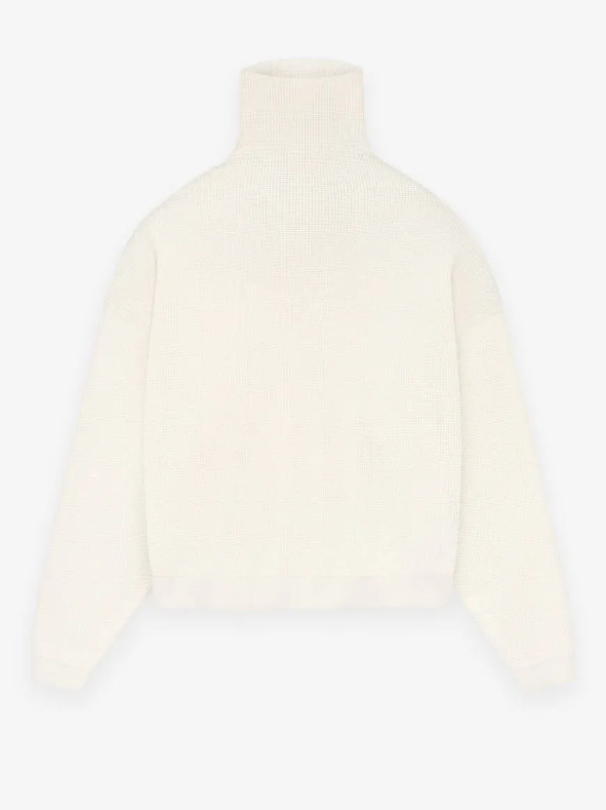 Waffle Turtleneck