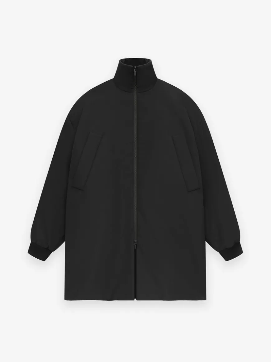 Weighted Twill Filled Car Coat