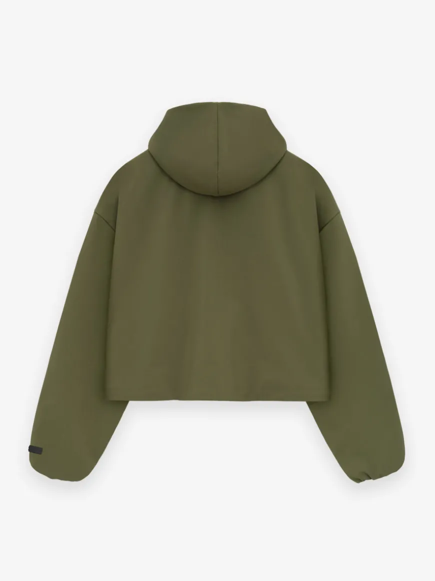 Womens Bonded Nylon Hooded Anorak