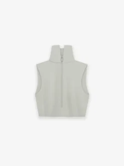 Womens High Neck Crop Top