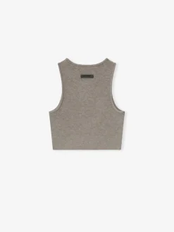 Womens Soft Rib Knit Sport Tank