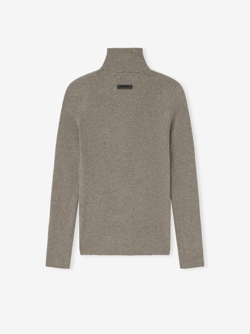 Womens Soft Rib Knit Zip-Up Jacket