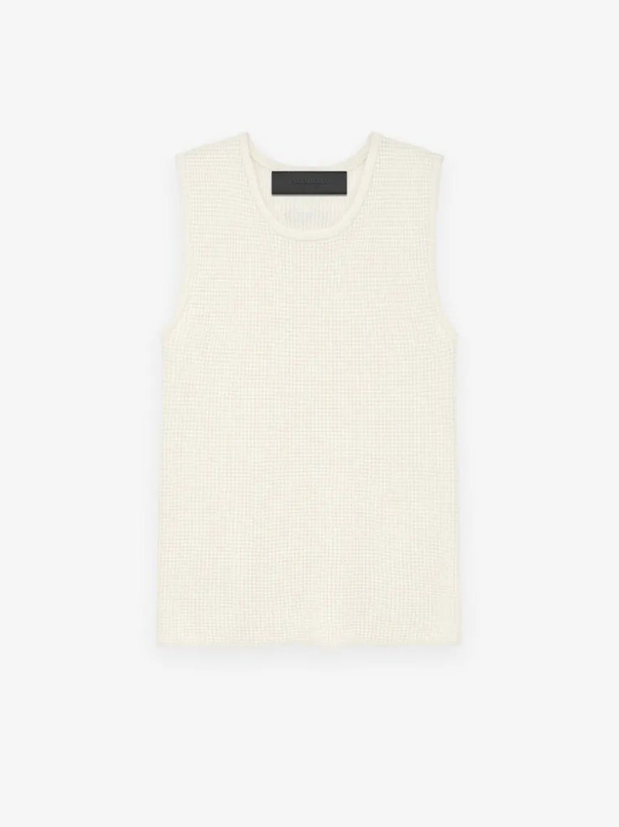Womens Waffle Tank