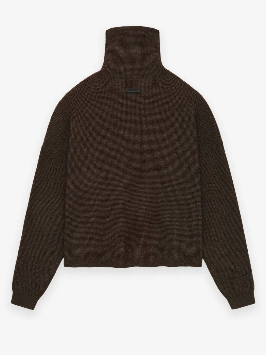 Women's Waffle Turtleneck