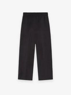 Wool Cashmere Drawstring Wide Leg Pant