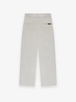 Wool Flannel Wide Leg Trousers