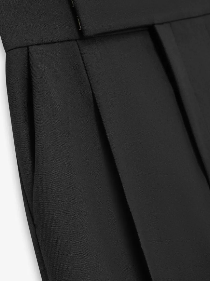 Wool Gabardine Single Pleat Trouser
