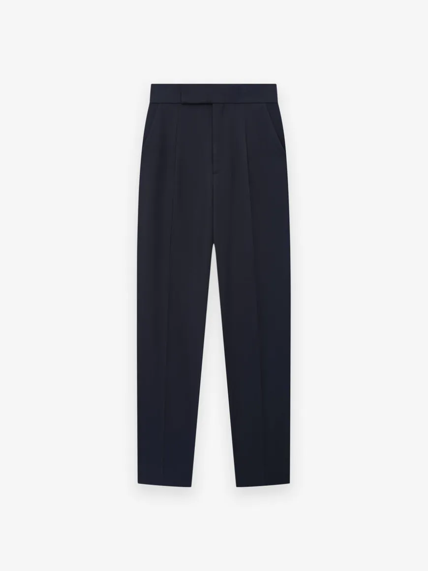 Wool Gabardine Single Pleat Trouser