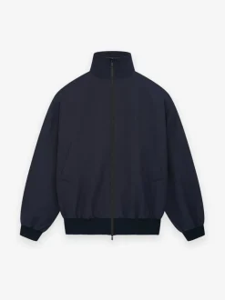 Wool High Neck Track Jacket