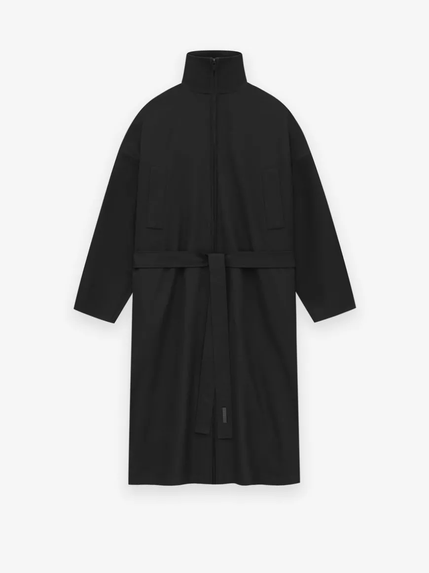 Wool High Neck Trench