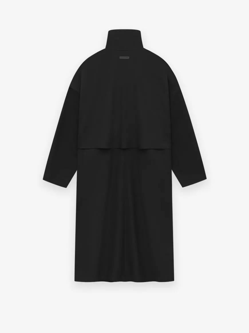 Wool High Neck Trench