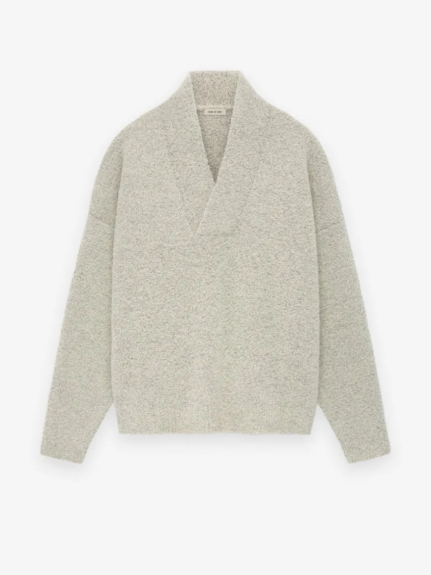 Wool Mohair V-Neck Sweater