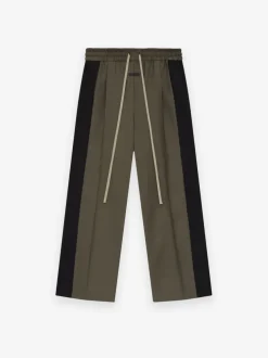 Wool Silk Side Stripe Pants